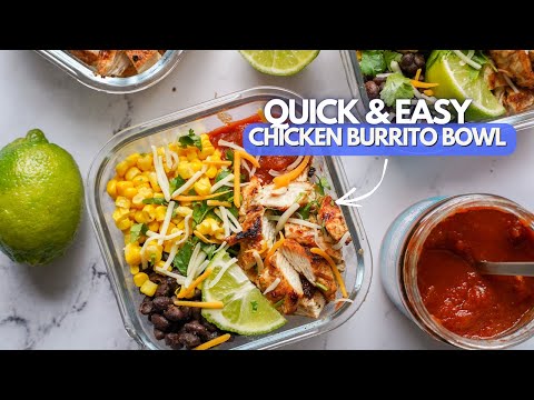 Easiest Burrito Bowl Recipe | Quick Lunch Meal Prep