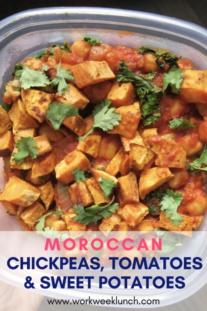 Moroccan Chickpeas Tomatoes and Sweet Potatoes