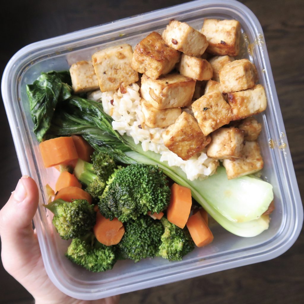 Easy Tofu Veggie And Rice Stir Fry Meal Prep (Vegan)