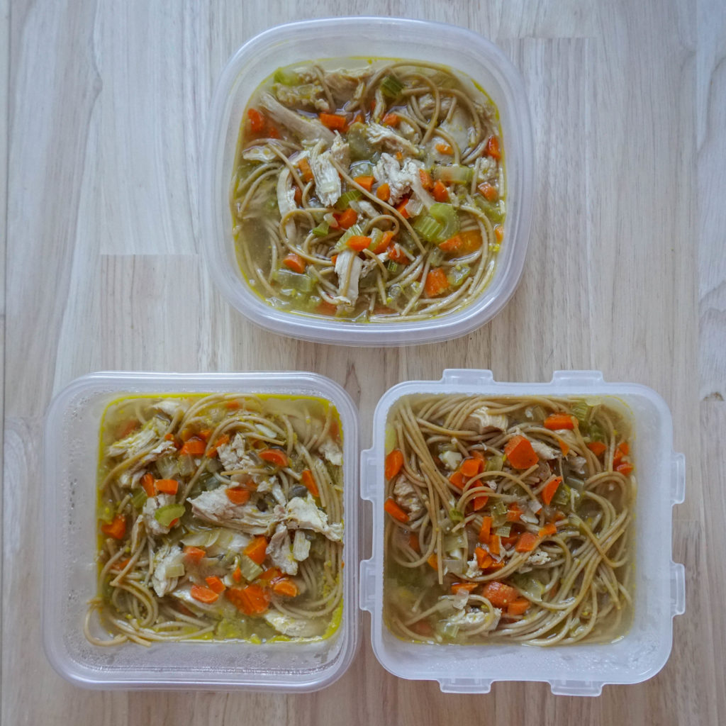 chicken noodle soup pantry meal