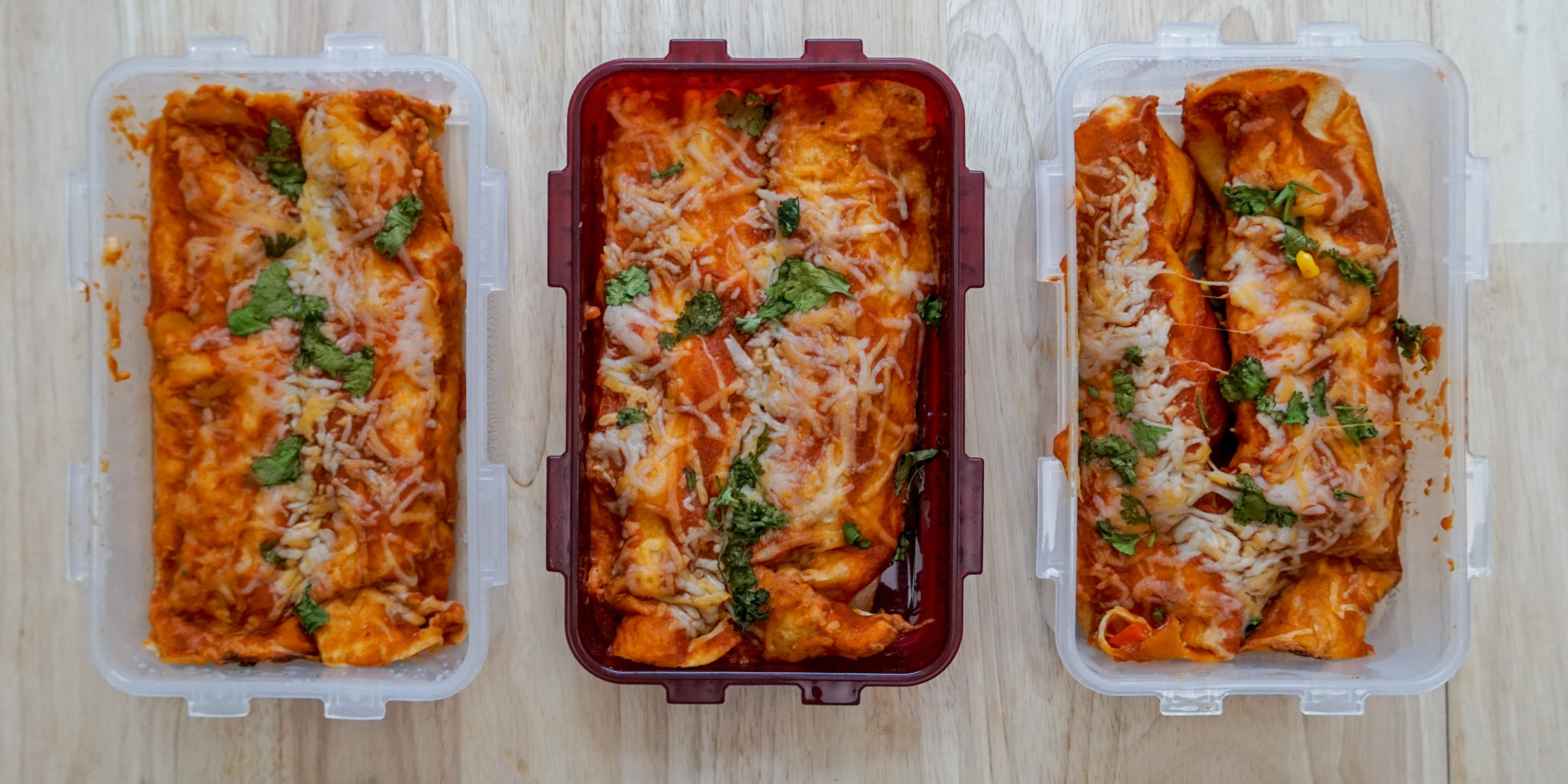 Veggie Enchiladas With Homemade Sauce