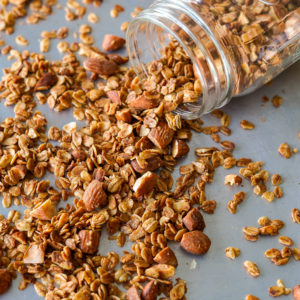 Vanilla Almond Granola Sweetened With Maple Syrup