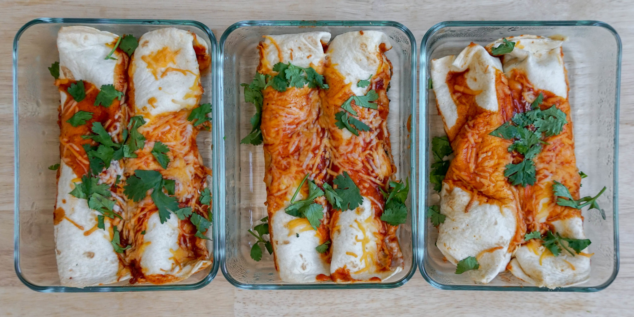5-Ingredient Vegetarian Black Bean and Spinach Enchiladas