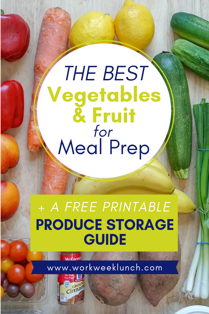 How to Meal Prep Vegetables & Fruit - Workweek Lunch