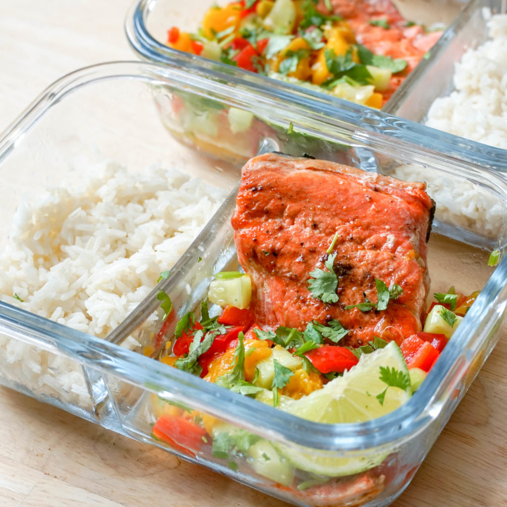 salmon salsa rice feature