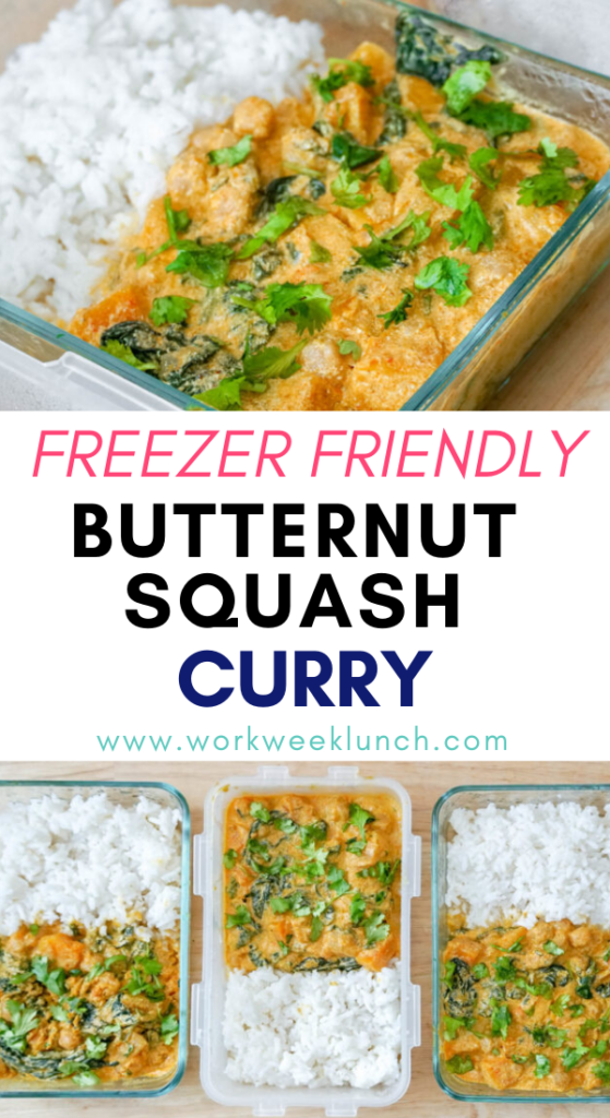 Freezer Friendly Vegan Butternut Squash Curry