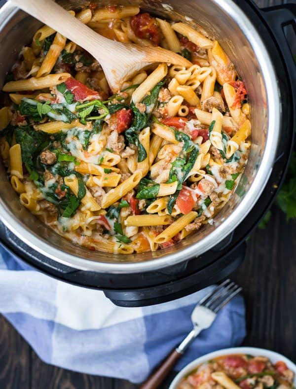 instant-pot-pasta-sausage