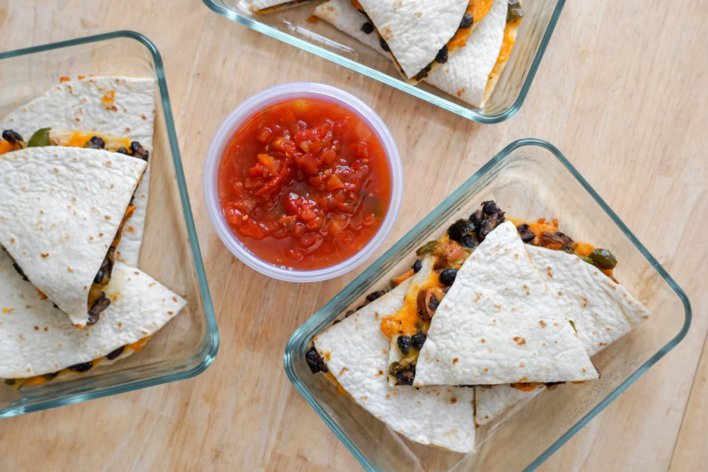 black bean sweet potato quesadillas