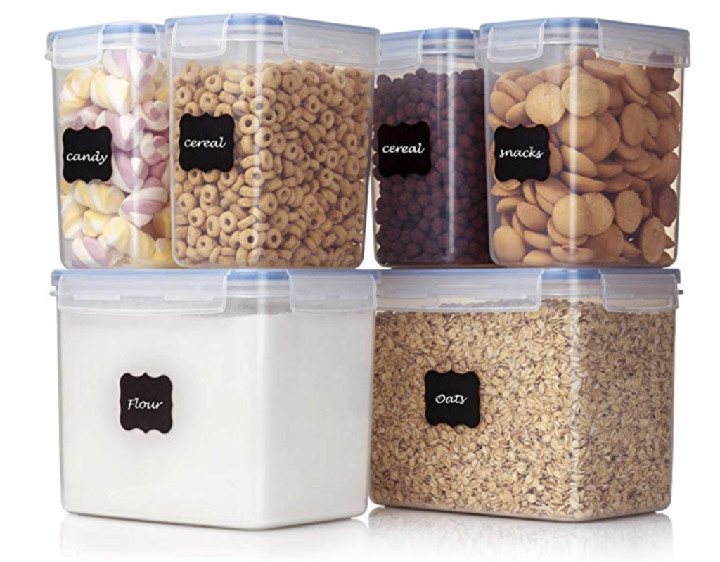 pantry storage containers, organization for meal planning