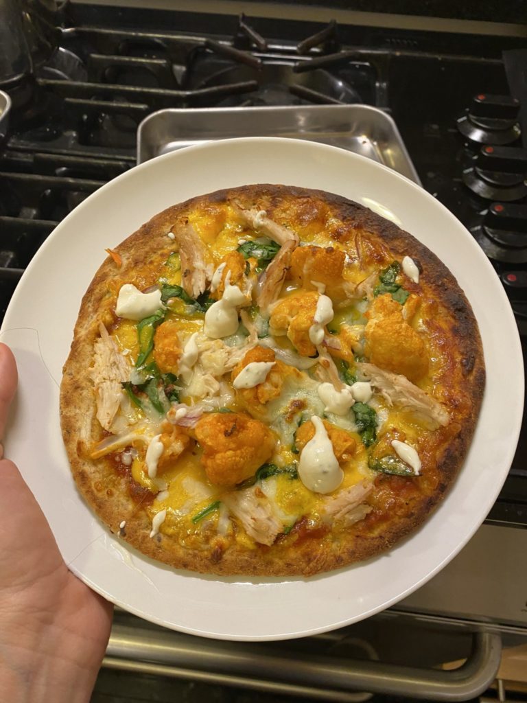 buffalo cauliflower pizza