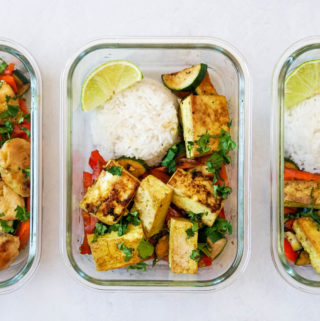 Easy Chicken Satay Meal Prep Bowls - Green Healthy Cooking