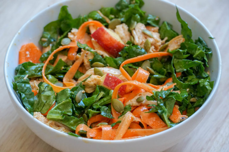 work from home meal prep salad