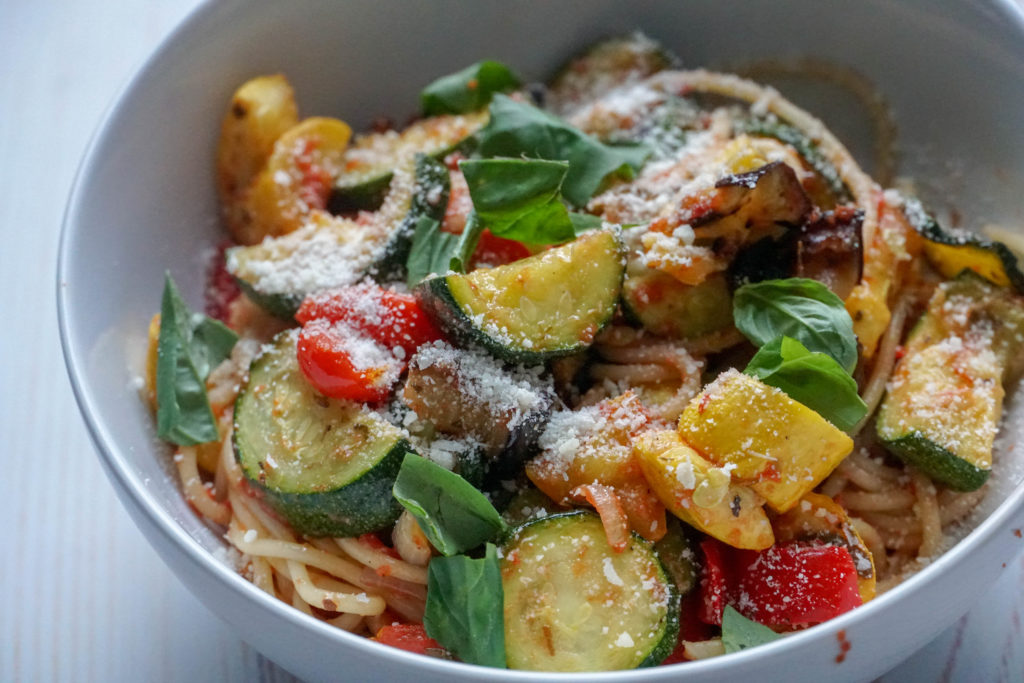 Easy Ratatouille with Feta Croutons - Nicky's Kitchen Sanctuary