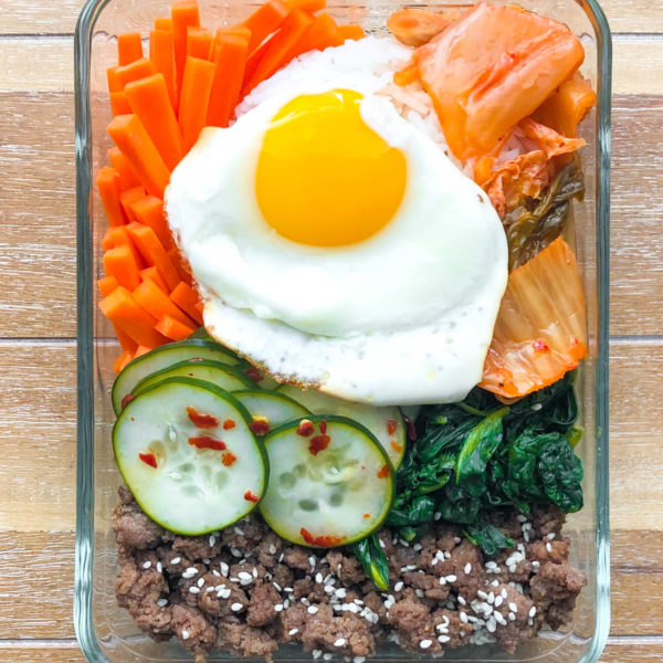 Easy Beef Bibimbap Bowl - Workweek Lunch