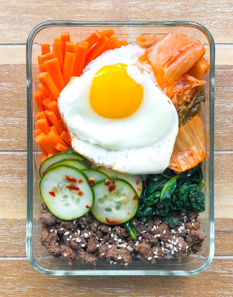 beef bibimbap bowls