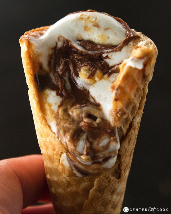 Campfire Cones, camping desserts