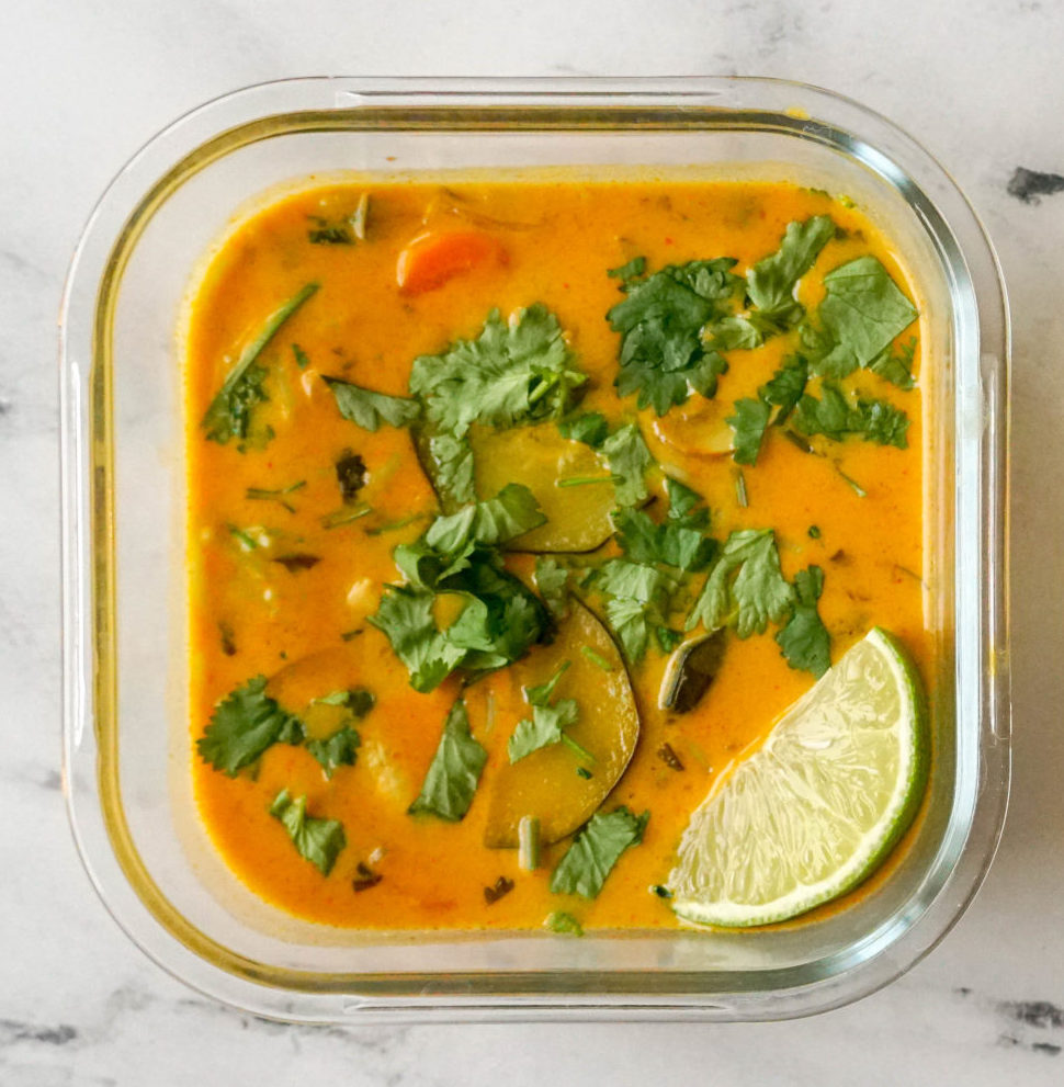 Thai Coconut Curry soup for meal prep