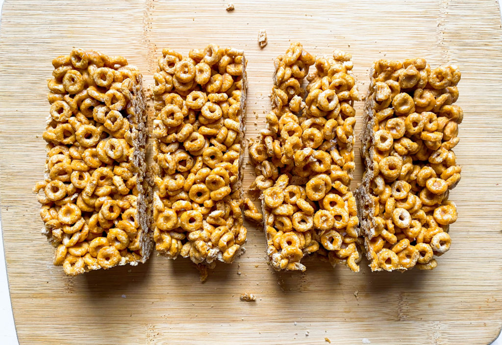 no bake cereal bars for meal prep