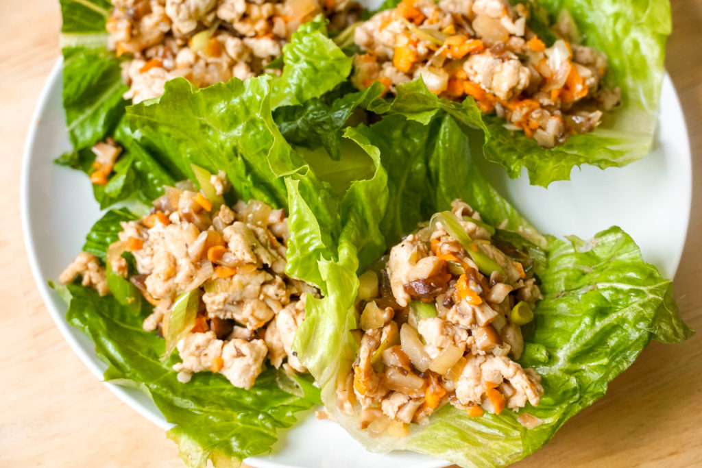 easy chicken lettuce cups for college snacks 