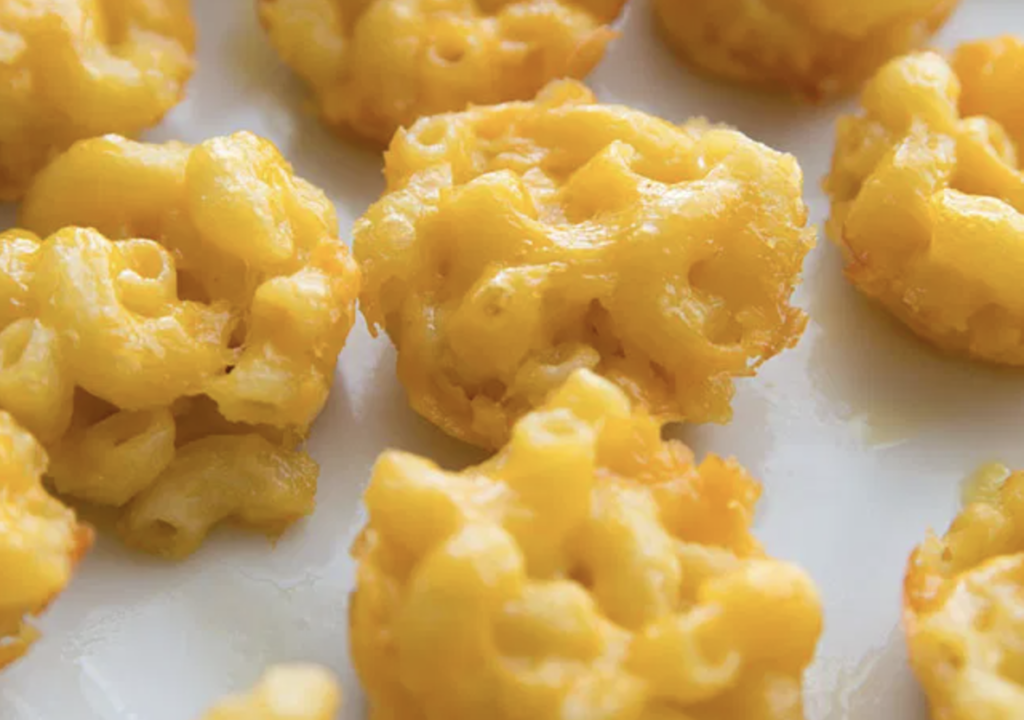 mac and cheese bites, easy snacks for kids