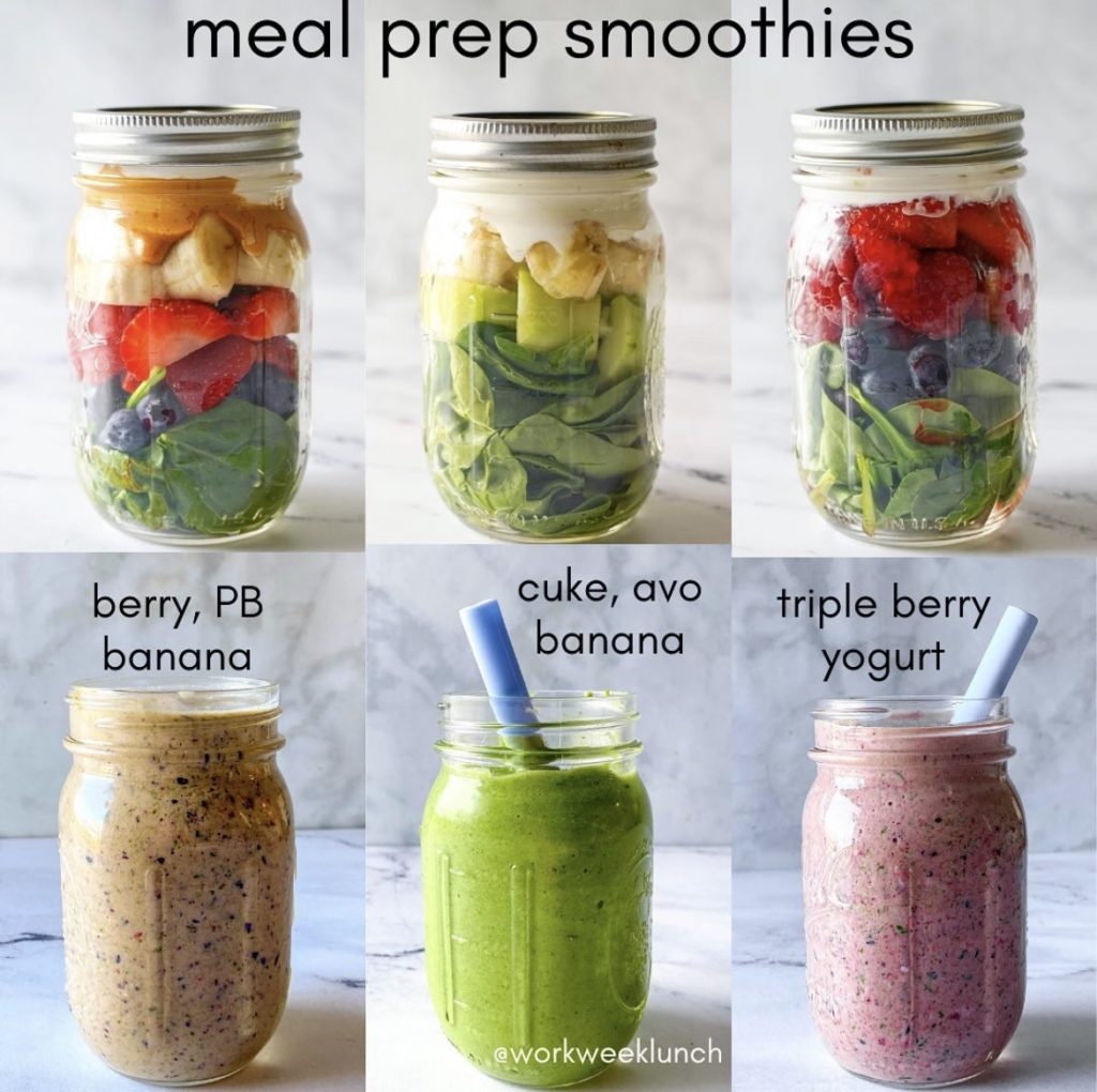 smoothies for breakfast or snacks