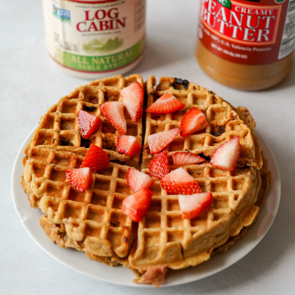 nut butter and jelly waffles