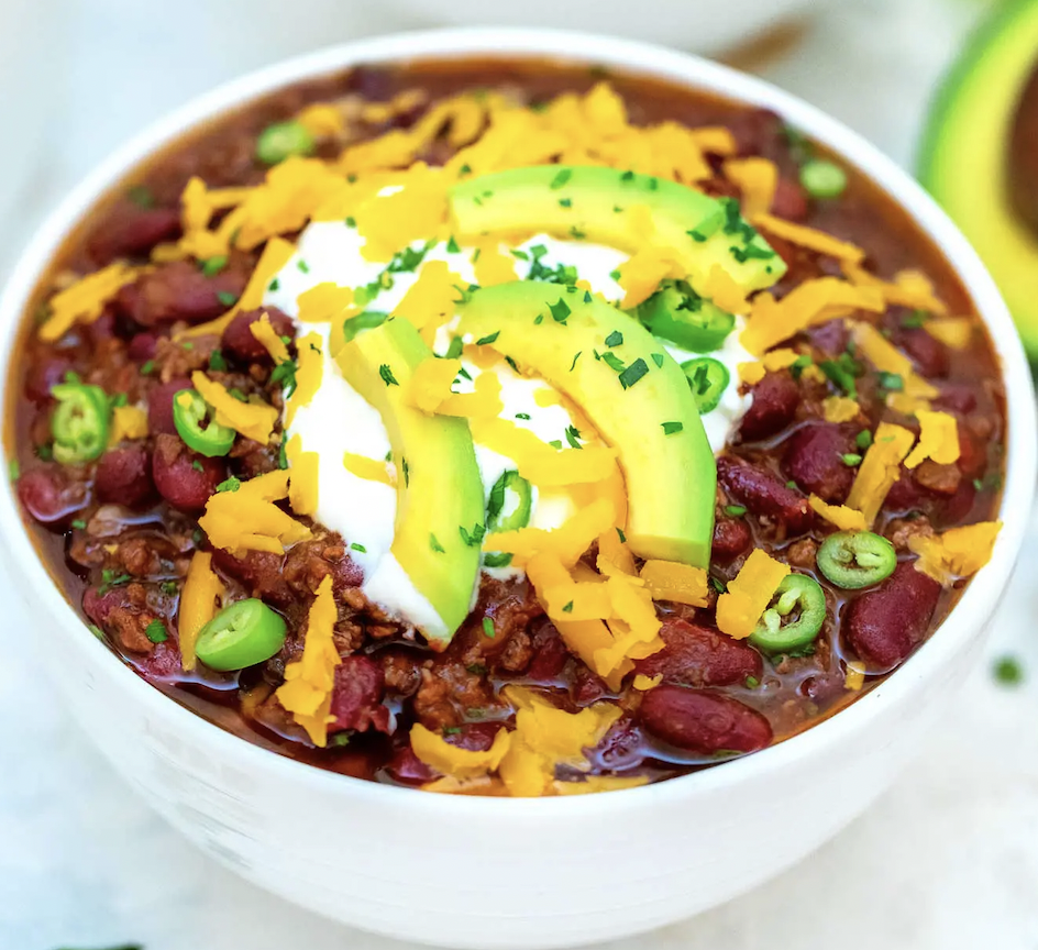 weekly meal prep beef chili