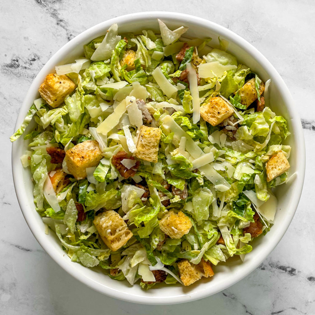 Brussel sprout caesar salad - perfect holiday recipes