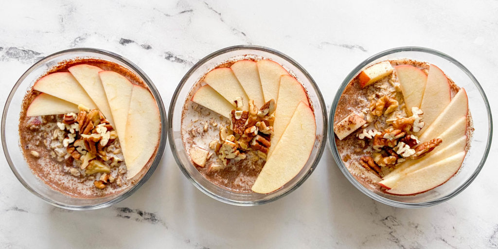 Apple Pie Overnight Oats - All the Healthy Things