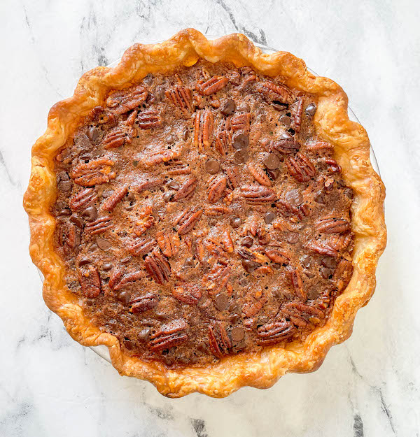 chocolate pecan pie for parties