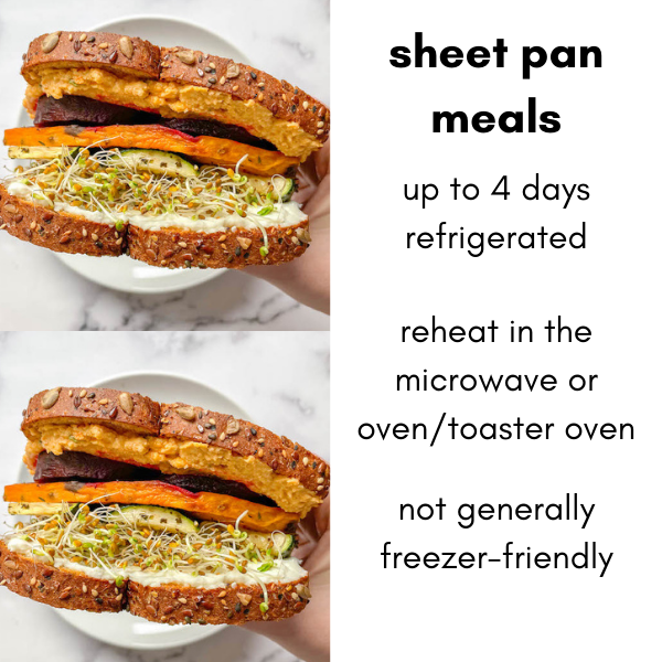 how long do sheet pan meals last