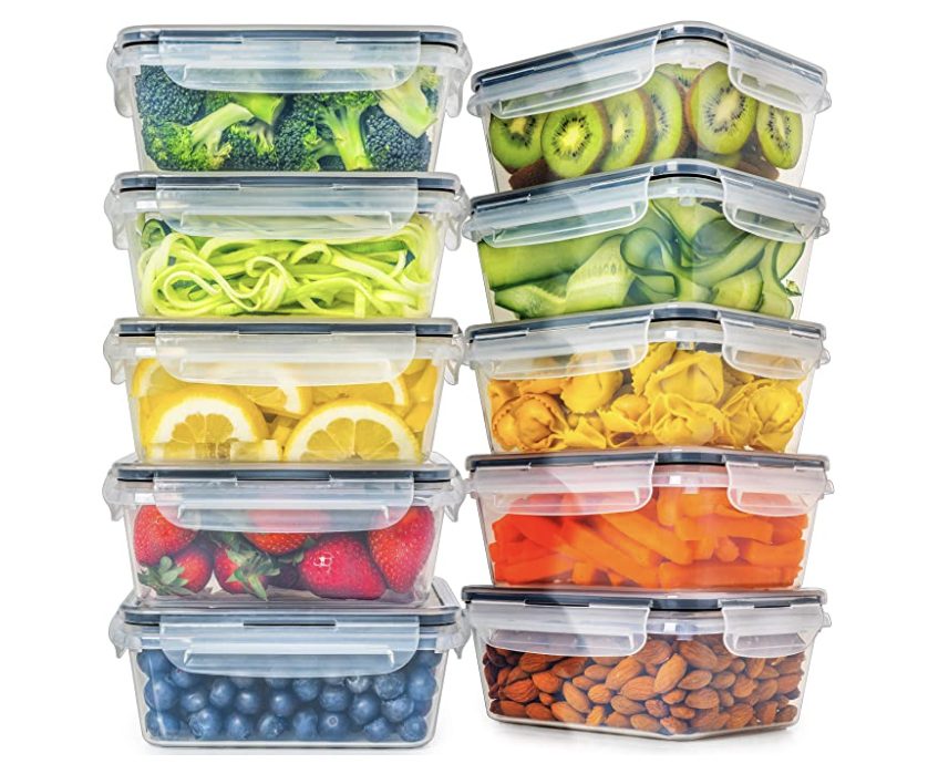 3 Compartment Glass Meal Prep Containers with Lids | Bento Boxes | Food Container | Portion Control | Food Boxes for Adults & Kids