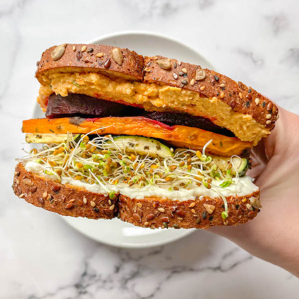 vegetarian meal prep sandwich 