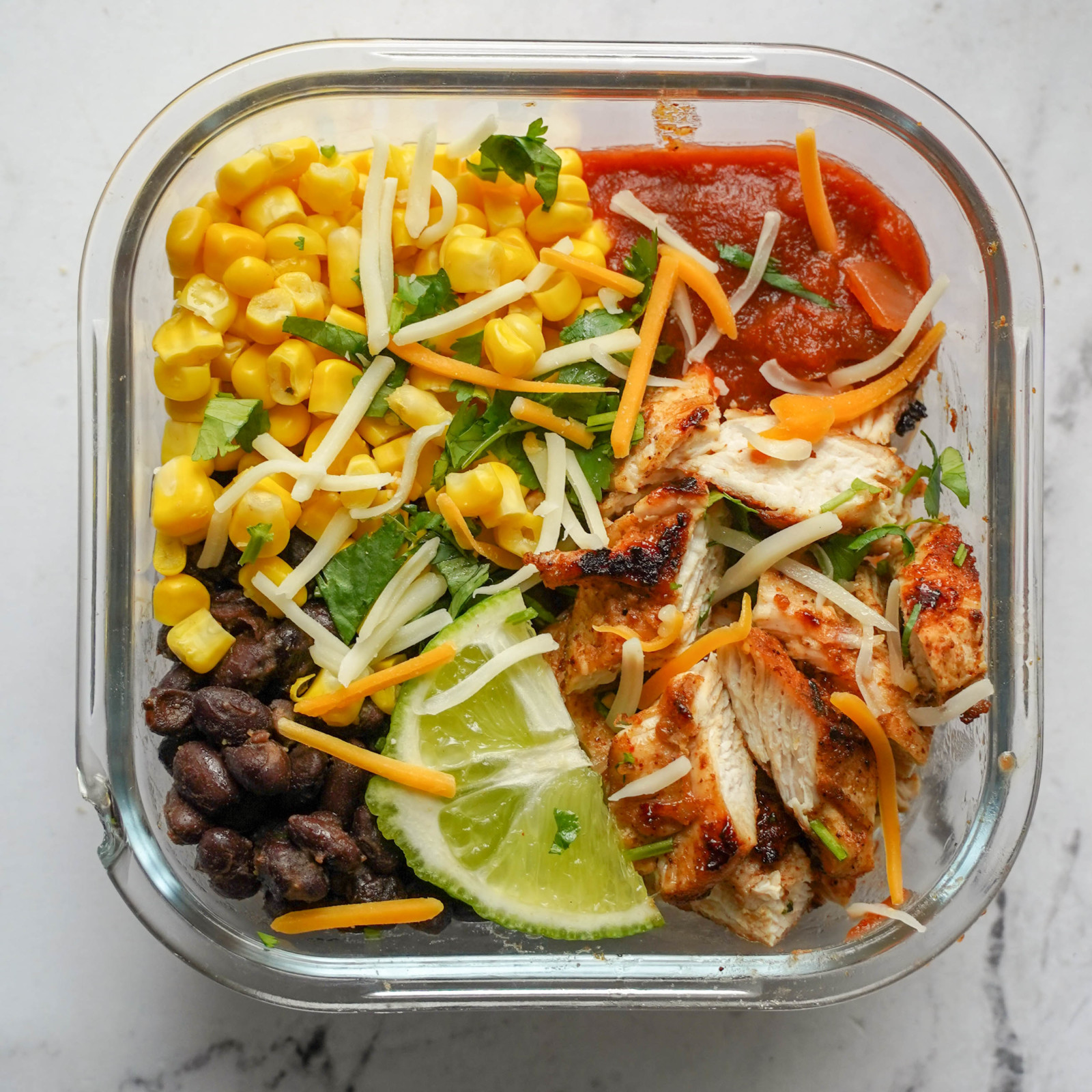 Meal-Prep Chicken Burrito Bowls