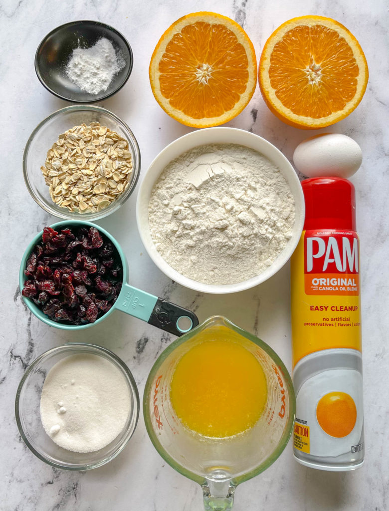 cranberry muffin ingredients