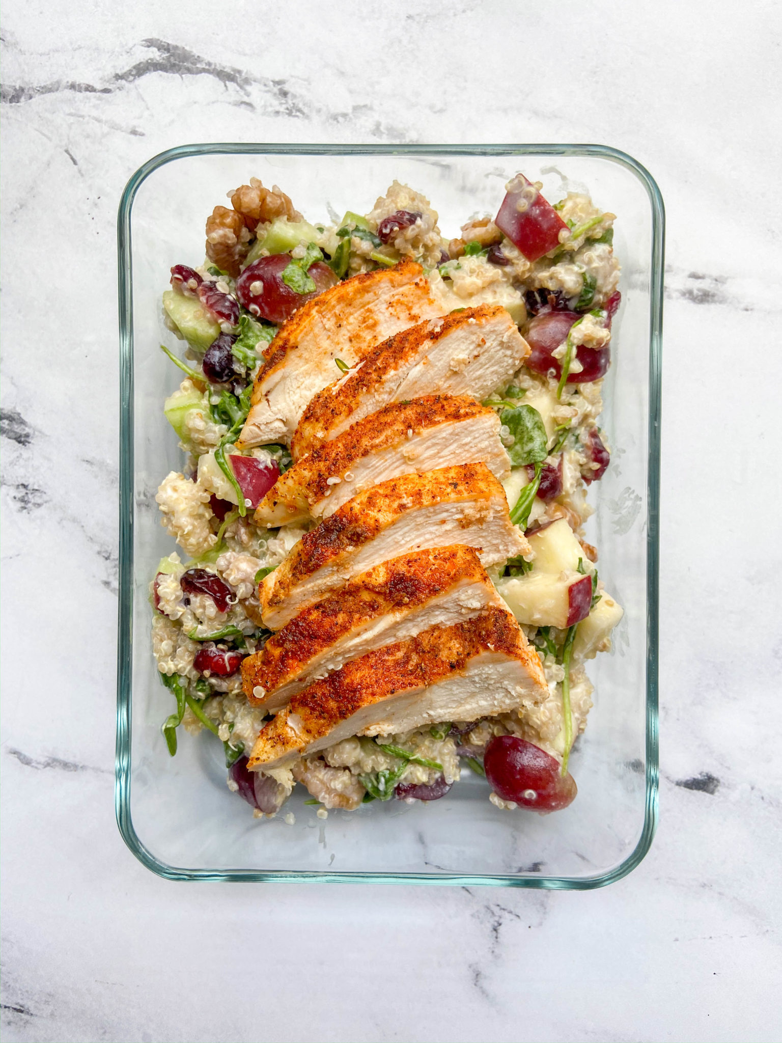 Chicken Waldorf Salad With Quinoa (No Mayo!) - Workweek Lunch