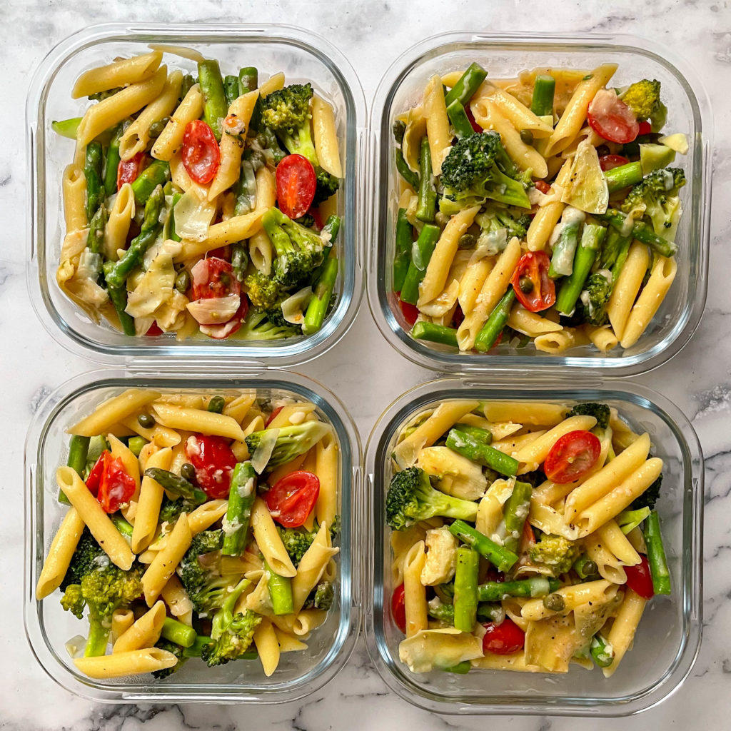 Meal Prep Pasta Primavera - Workweek Lunch