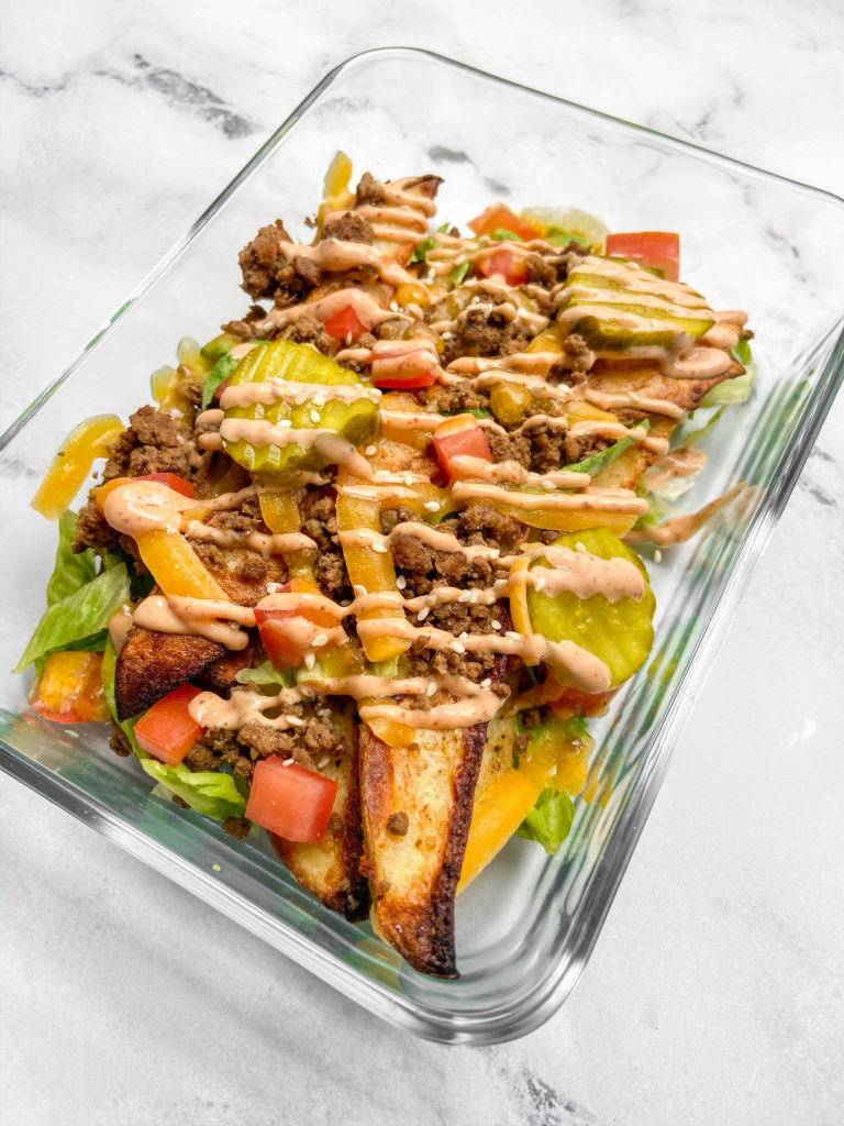 Meal Prep Cheeseburger Bowls