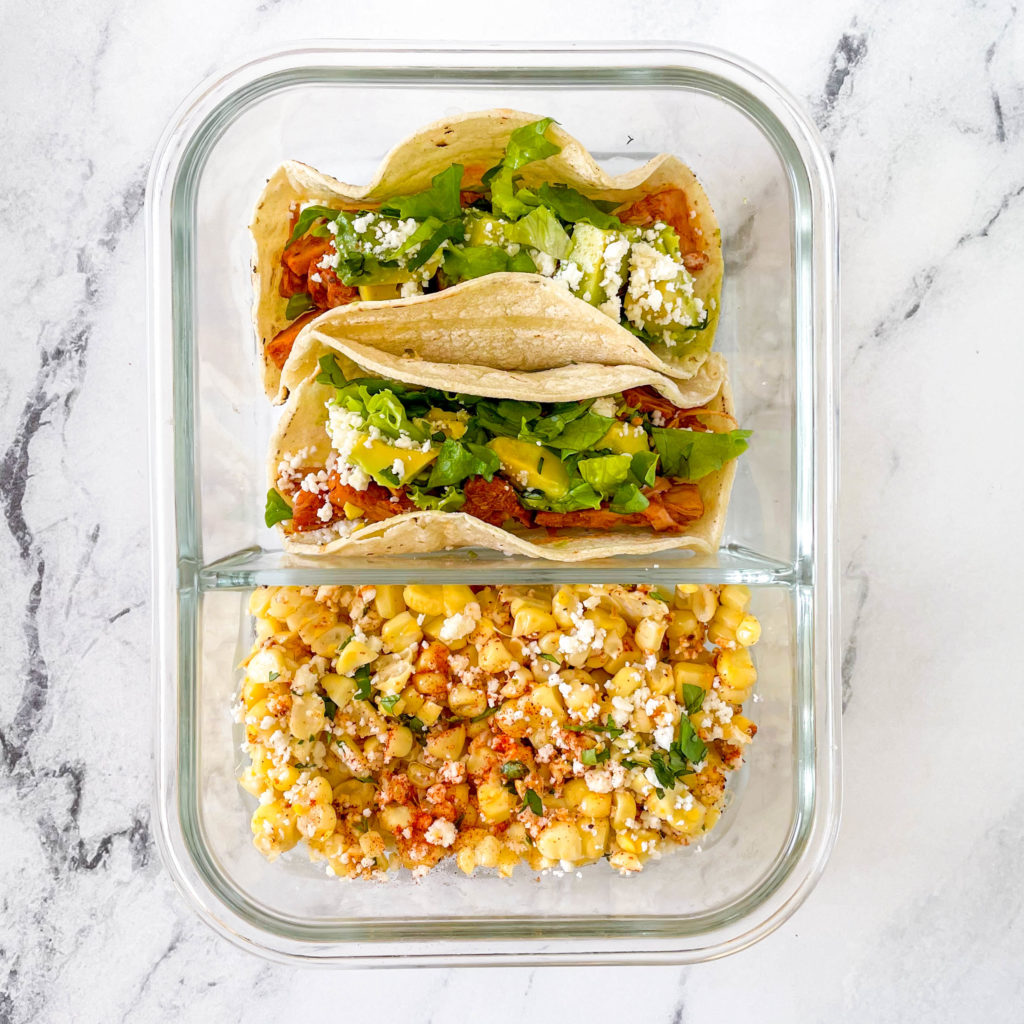 Meal Prep-Friendly Jackfruit Tacos With Elote - Workweek Lunch