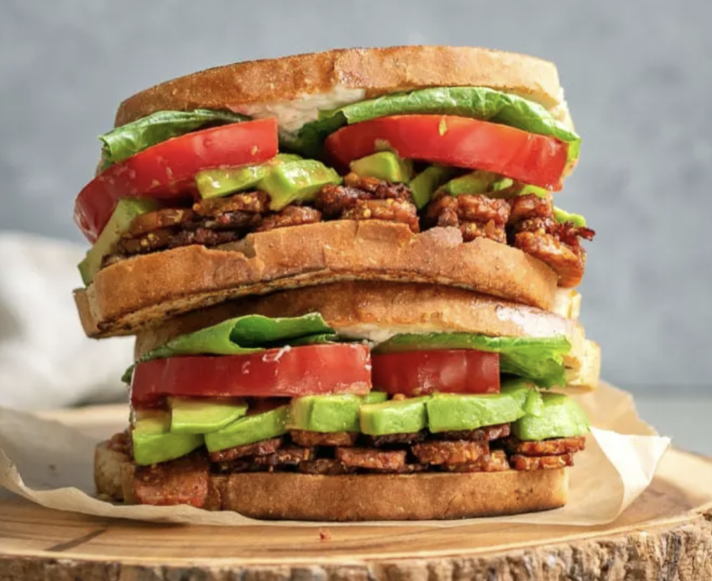 tempeh vegan sandwich