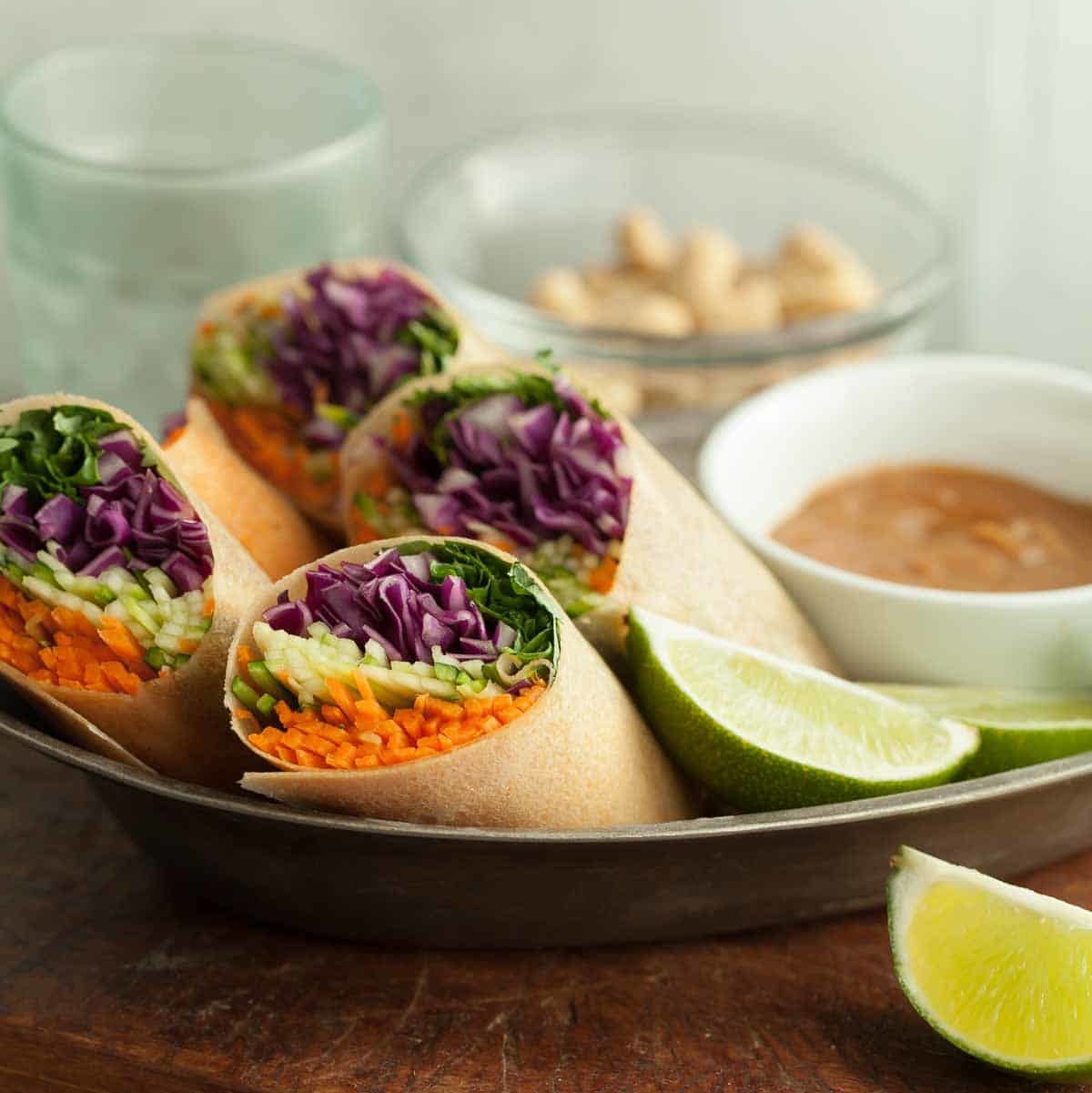 Thai veggie wraps