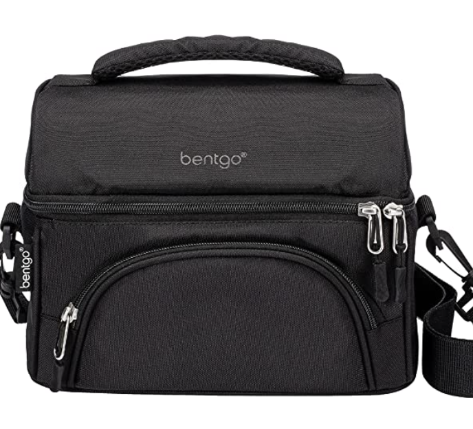 Bentgo Classic Lunch Box & Deluxe Bag | Bento Box & Lunch Bag Gray