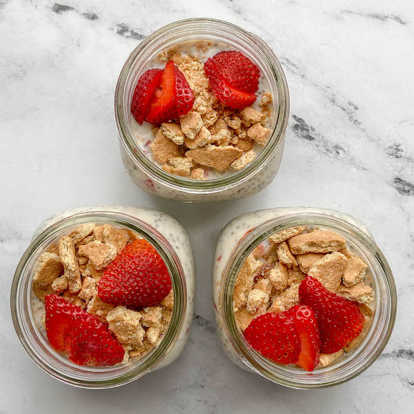 Strawberry Peach Overnight Oats - Project Meal Plan