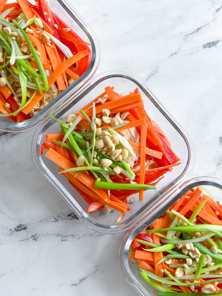 Cold Sesame Noodle Meal Prep Bowls (Vegan) - Sweet Peas and Saffron