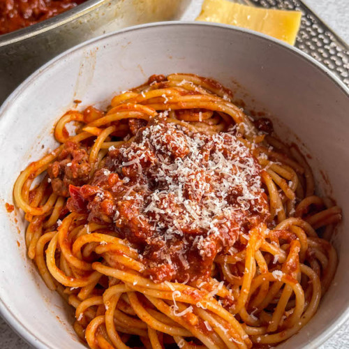 Freezer Friendly Spaghetti Bolognese - Workweek Lunch