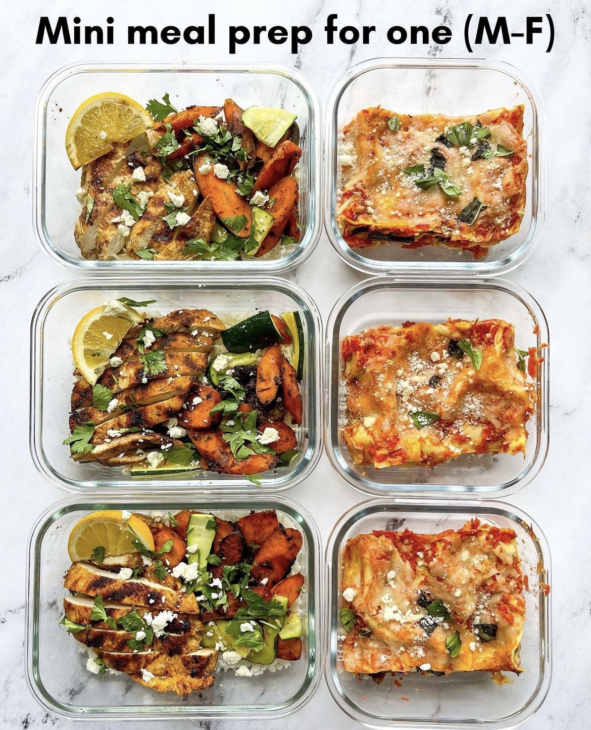 How To Meal Prep For One - Workweek Lunch