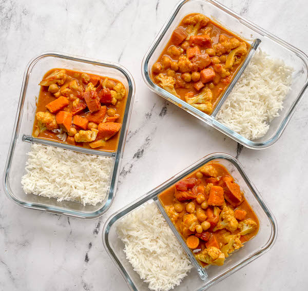 chickpea curry with sweet potatoes