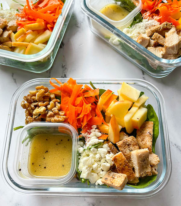 apple chicken salad for meal prep