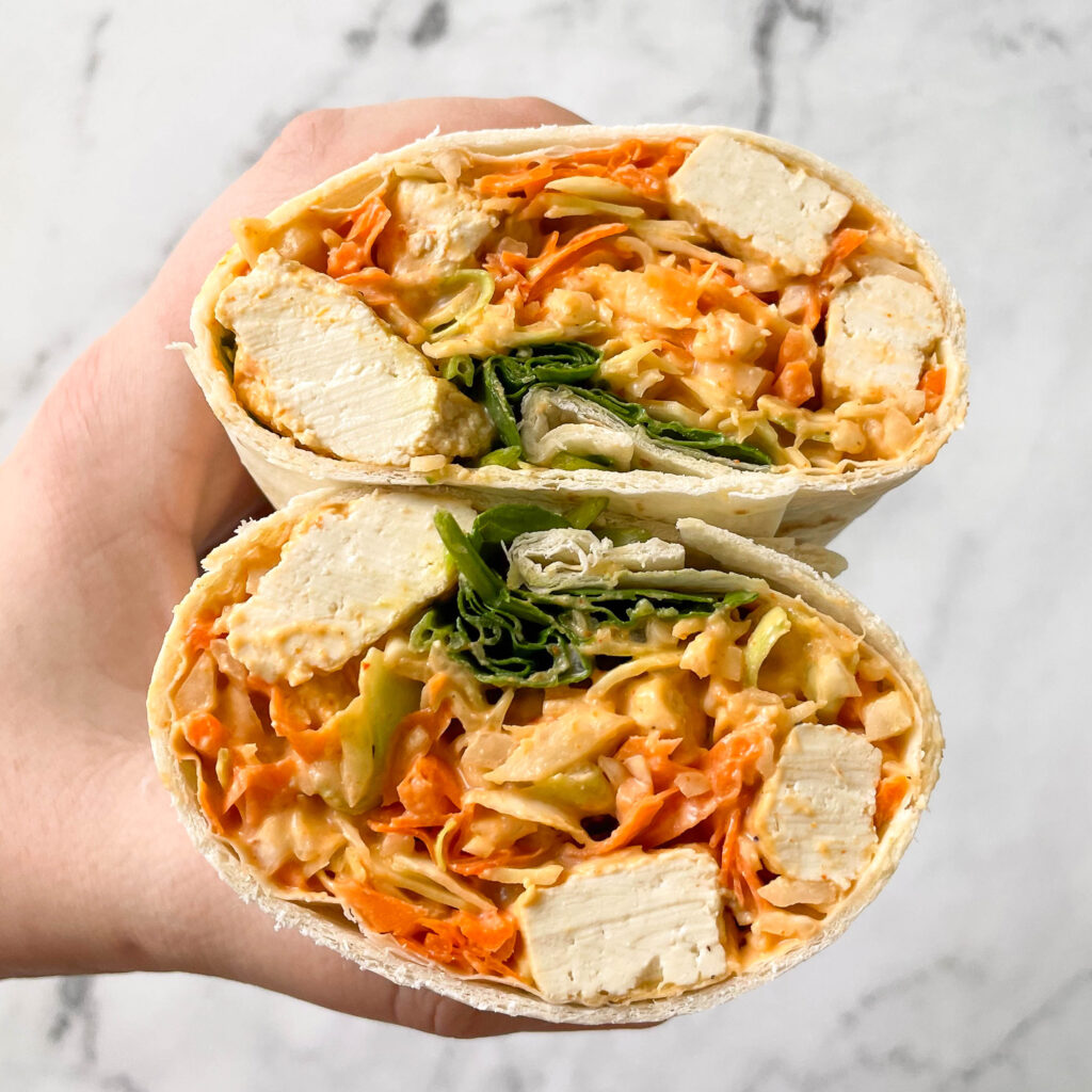 Buffalo Chicken Wrap (packed with veggies!) - Fit Foodie Finds