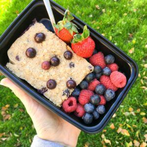 Receta de avena con arándanos al horno